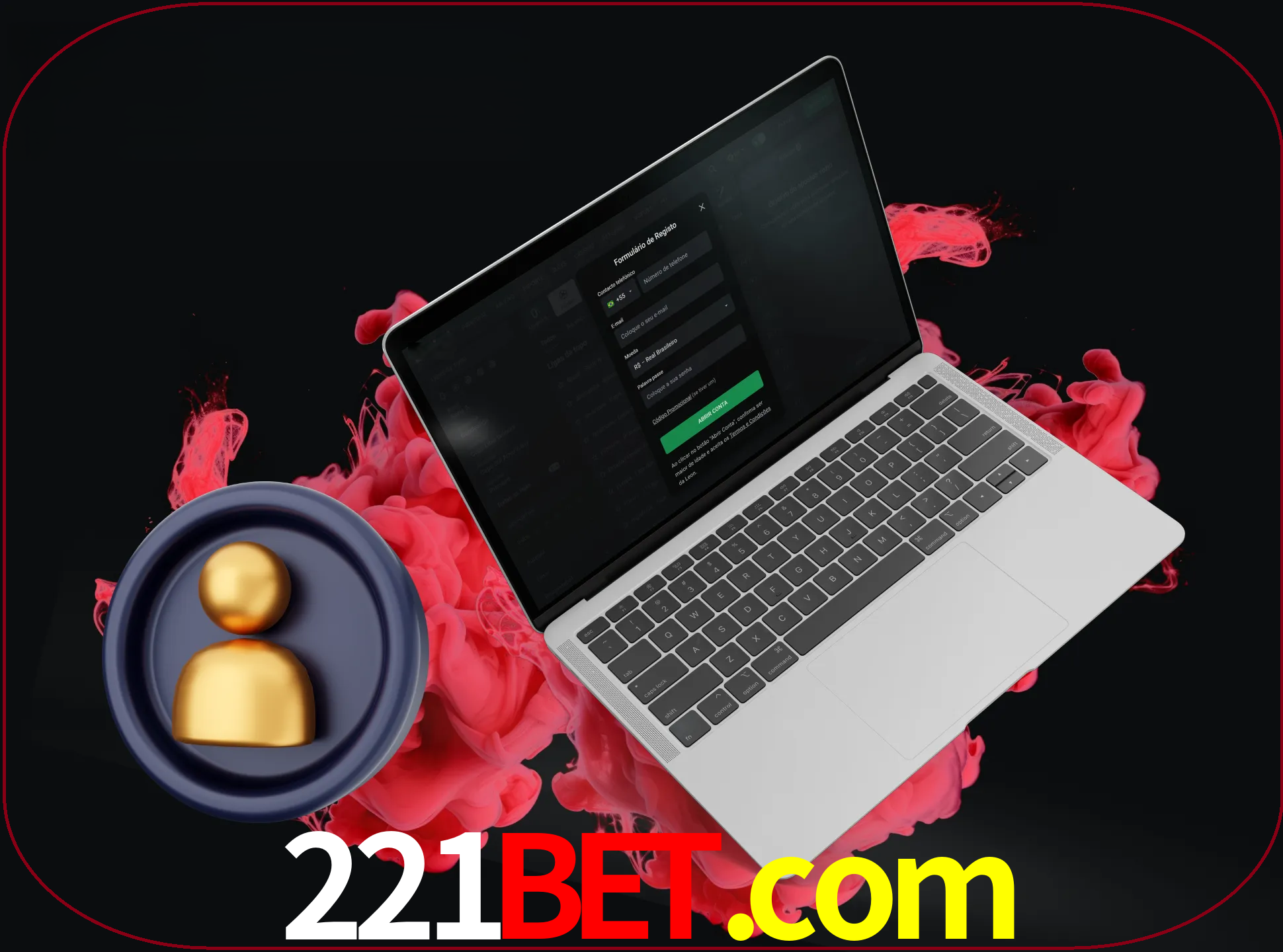 No cabeçalho do site 221bet, clique no botão que o levará a um formulário especial onde terá de introduzir as suas informações actuais.