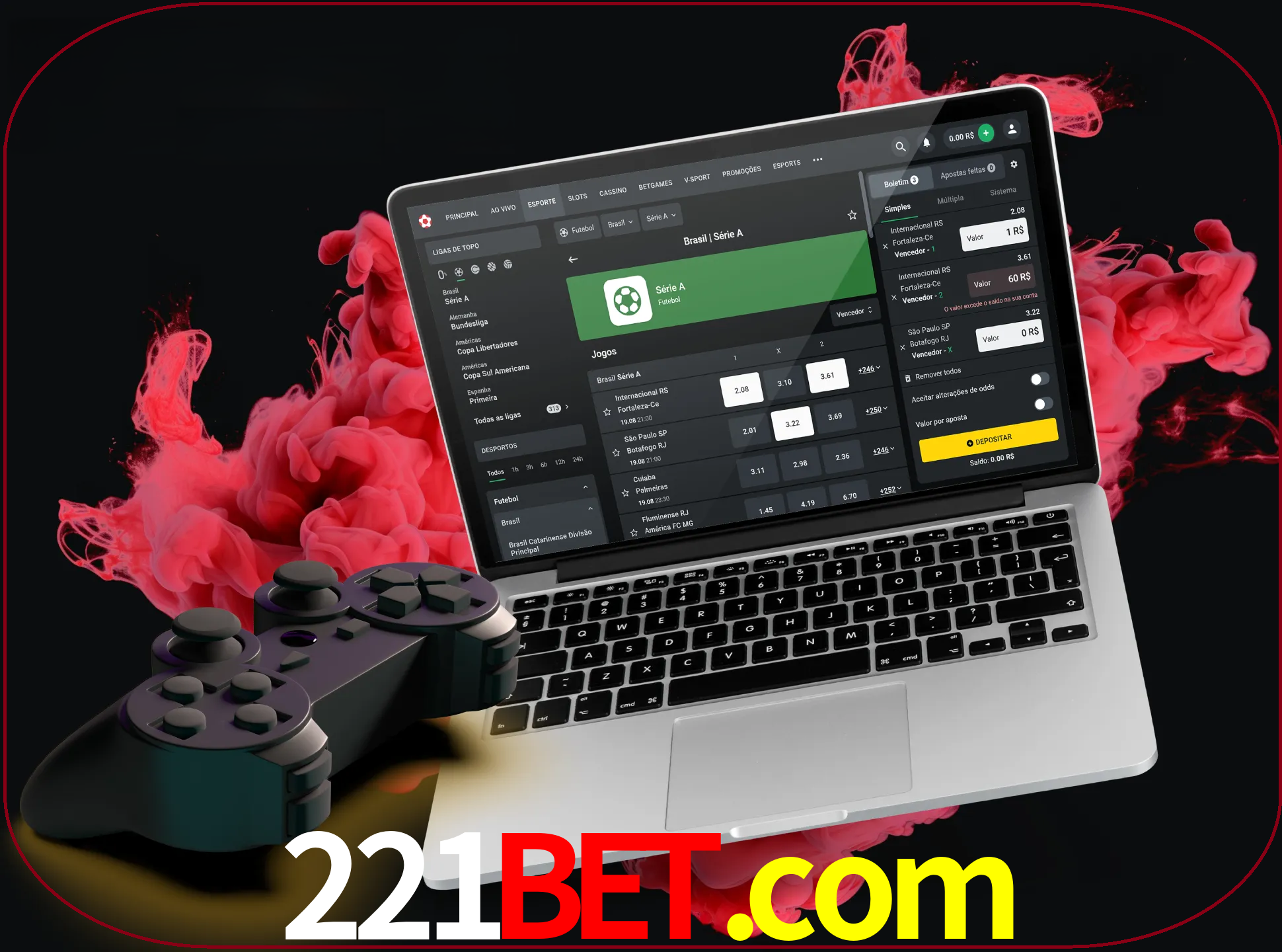 Visite a secção especial de jogos de vídeo em 221bet para descobrir em que jogos pode apostar e ganhar muito dinheiro.